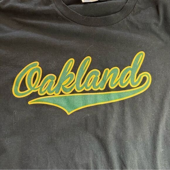 Port and Company black Oakland Athletics T-shirt size 3XL - Picture 4 of 7